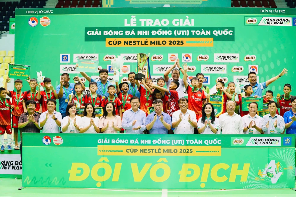VCK giải U11 toàn quốc Cúp Nestlé MILO 2025: Hưng Yên lần đầu đăng quang - Ảnh 2.