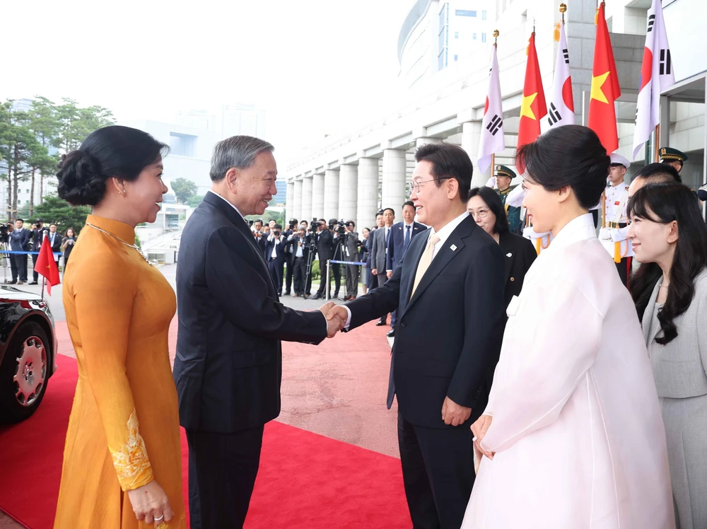 Lễ đón Tổng Bí thư Tô Lâm và Phu nhân thăm cấp Nhà nước Đại Hàn Dân quốc - Ảnh 1.