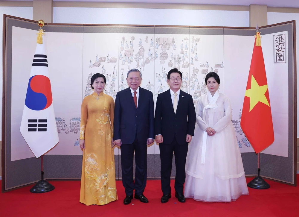 Lễ đón Tổng Bí thư Tô Lâm và Phu nhân thăm cấp Nhà nước Đại Hàn Dân quốc - Ảnh 5.