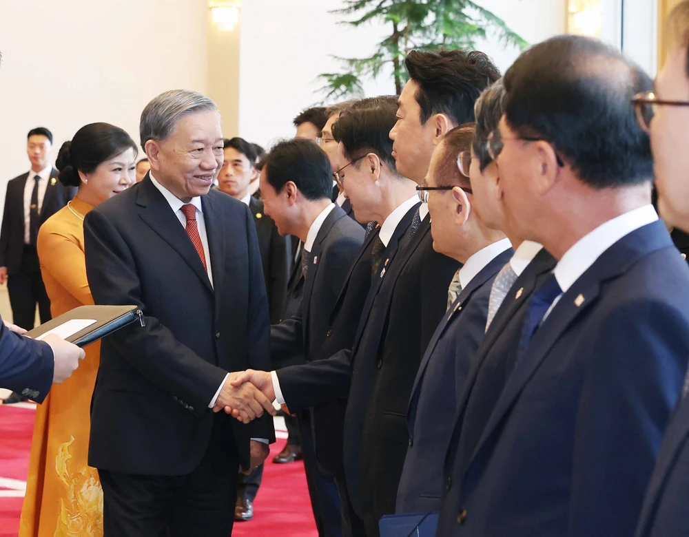 Lễ đón Tổng Bí thư Tô Lâm và Phu nhân thăm cấp Nhà nước Đại Hàn Dân quốc - Ảnh 7.