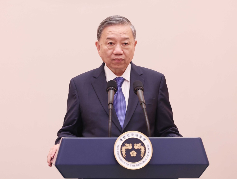 Tổng Bí thư Tô Lâm dự chiêu đãi cấp Nhà nước do Tổng thống Hàn Quốc Lee Jae Myung chủ trì - Ảnh 6.