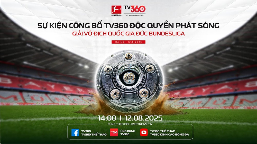 TV360 phát sóng độc quyền Bundesliga ở Việt Nam từ 2025 đến 2028 - Ảnh 1.