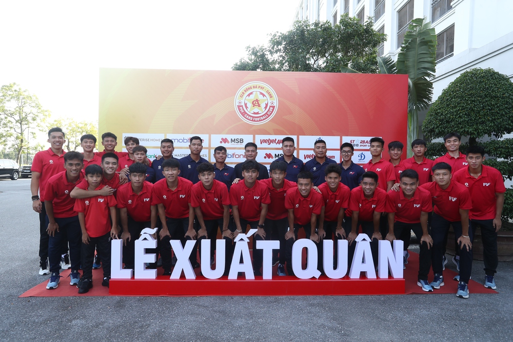 PVF-CAND làm lễ xuất quân, quyết tâm đạt thành tích cao ở mùa giải V-League đầu tiên - Ảnh 1.