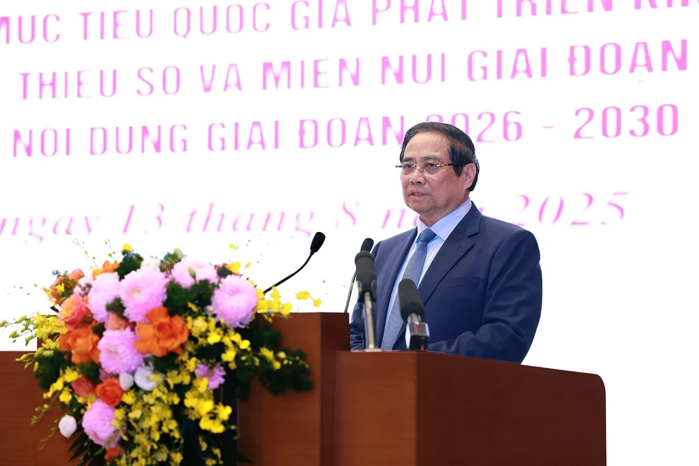Thủ tướng Phạm Minh Chính: Huy động người dân vào cuộc phát triển kinh tế - xã hội vùng đồng bào dân tộc thiểu số, miền núi - Ảnh 1.