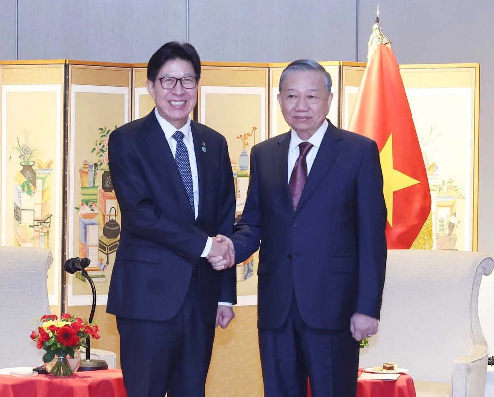 Tổng Bí thư Tô Lâm tiếp Thị trưởng thành phố Busan (Hàn Quốc) - Ảnh 1.