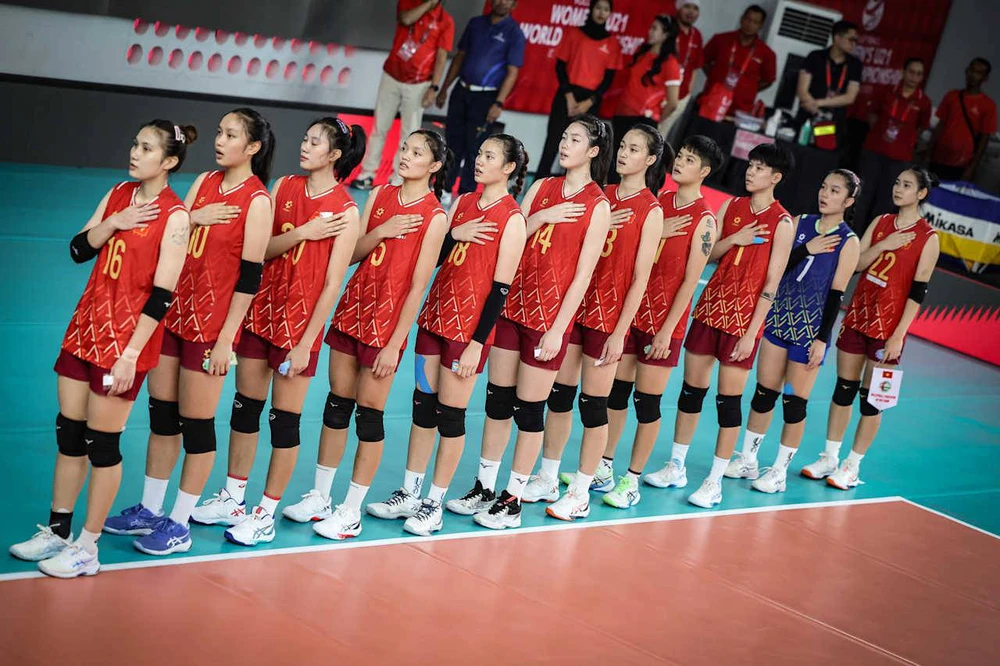 Đội U21 Việt Nam thi đấu tại giải vô địch bóng chuyền U21 nữ thế giới năm 2025