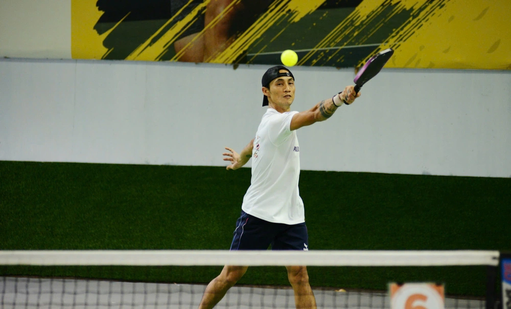 Khai mạc Giải pickleball báo Thể thao và Văn hoá 2025: Nghệ sĩ và vận động viên cùng &quot;cháy&quot; trên sân - Ảnh 4.