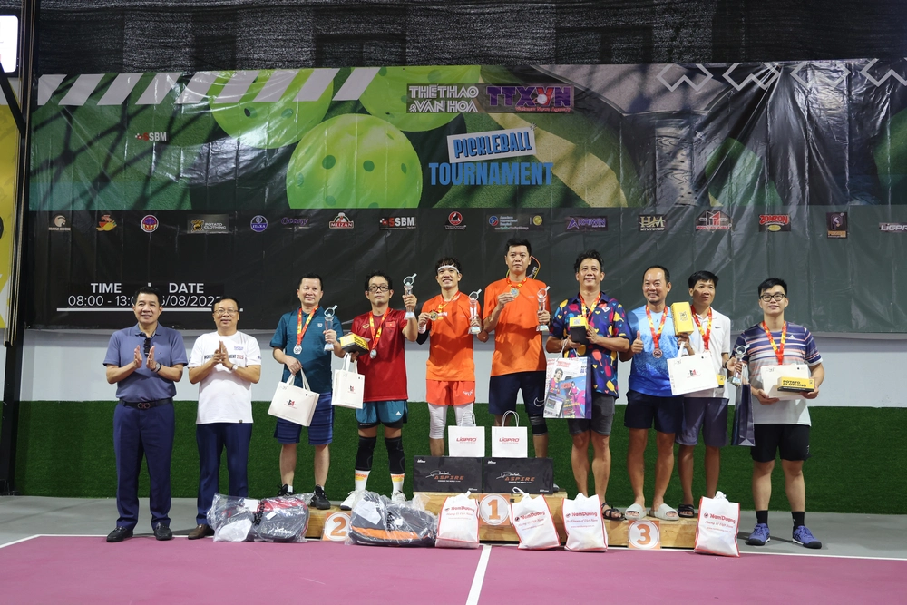 Tôn vinh những nhà vô địch đầu tiên của Giải Pickleball báo Thể thao và Văn hóa - Ảnh 3.