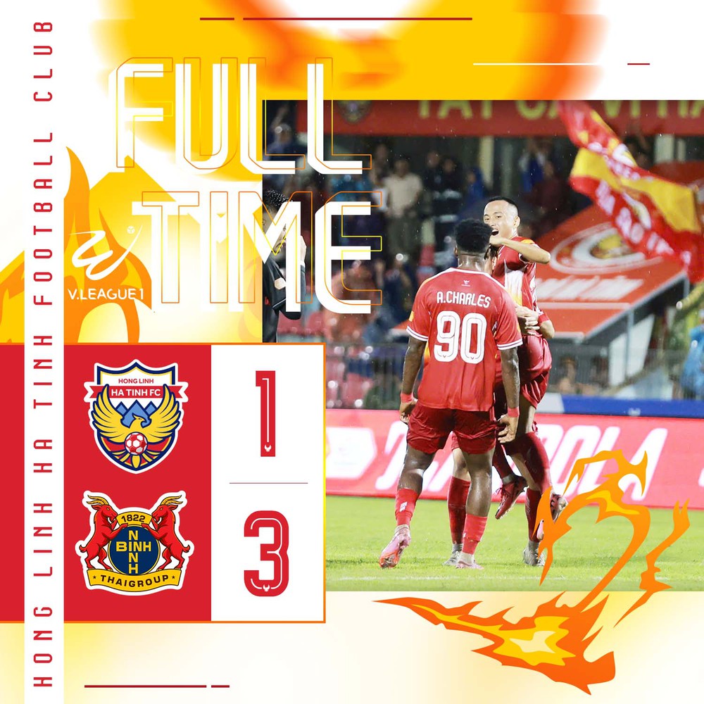 Hà Tĩnh thua Ninh Bình 1-3 ngay trên sân nhà ở vòng 1 V-League 2025-2026