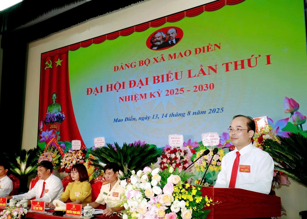 Đại hội Đảng bộ xã Mao Điền lần thứ I: Khát vọng vươn lên, kiến tạo tương lai - Ảnh 2.