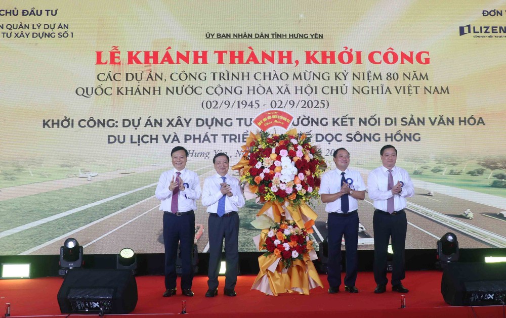 Khởi công dự án đường kết nối di sản văn hóa du lịch và phát triển kinh tế dọc sông Hồng - Ảnh 4.
