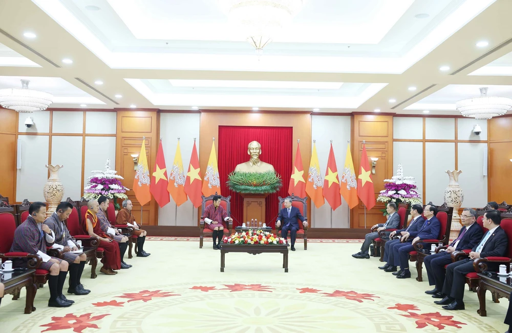 Tổng Bí thư Tô Lâm tiếp Quốc vương Bhutan - Ảnh 3.