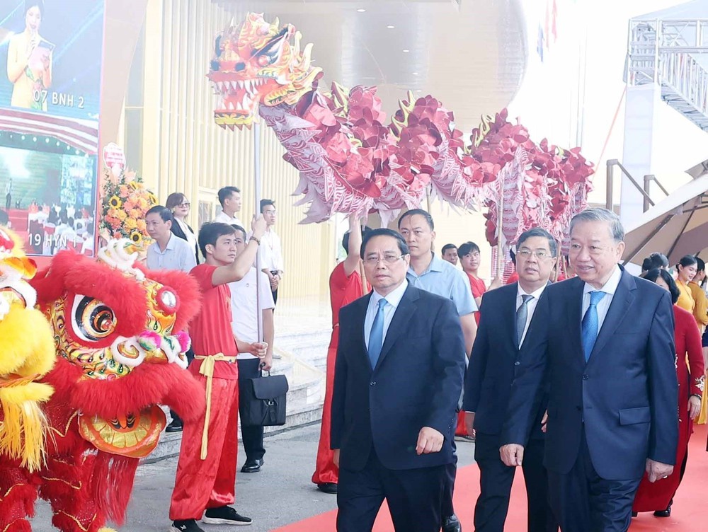 Tổng Bí thư và Thủ tướng dự Lễ khánh thành, khởi công các dự án, công trình chào mừng 80 năm Quốc khánh 2/9 - Ảnh 2.