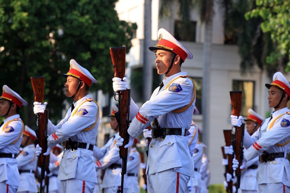 Bộ Tư lệnh Cảnh vệ tổ chức biểu dương lực lượng nhân các ngày kỷ niệm - Ảnh 10.