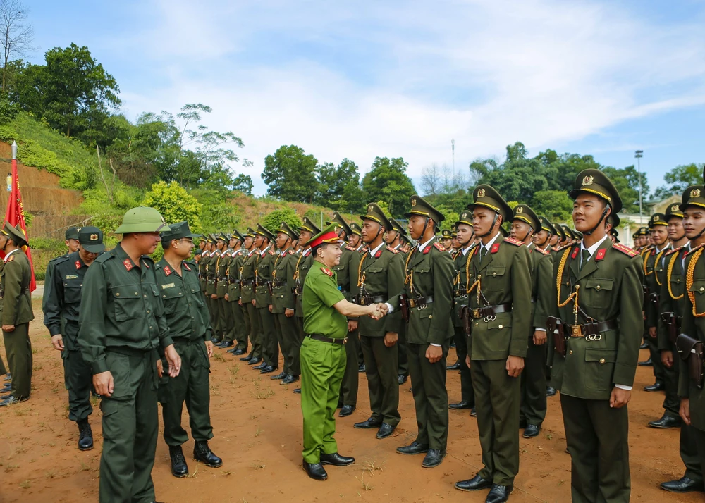 Lực lượng Công an hợp luyện, sẵn sàng cho diễu binh, diễu hành Kỷ niệm 80 năm Cách mạng tháng Tám và Quốc khánh 2/9 - Ảnh 5.