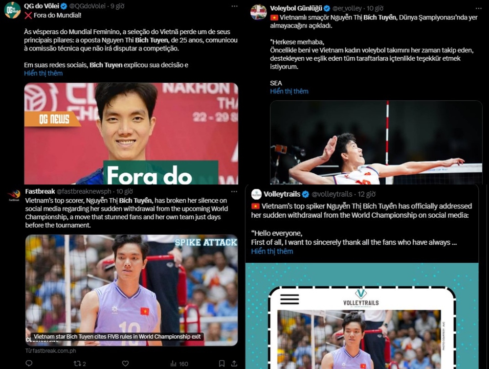 Hàng loạt trang bóng chuyền thế giới gọi tên Bích Tuyền sau phát biểu về quy định của FIVB - Ảnh 1.