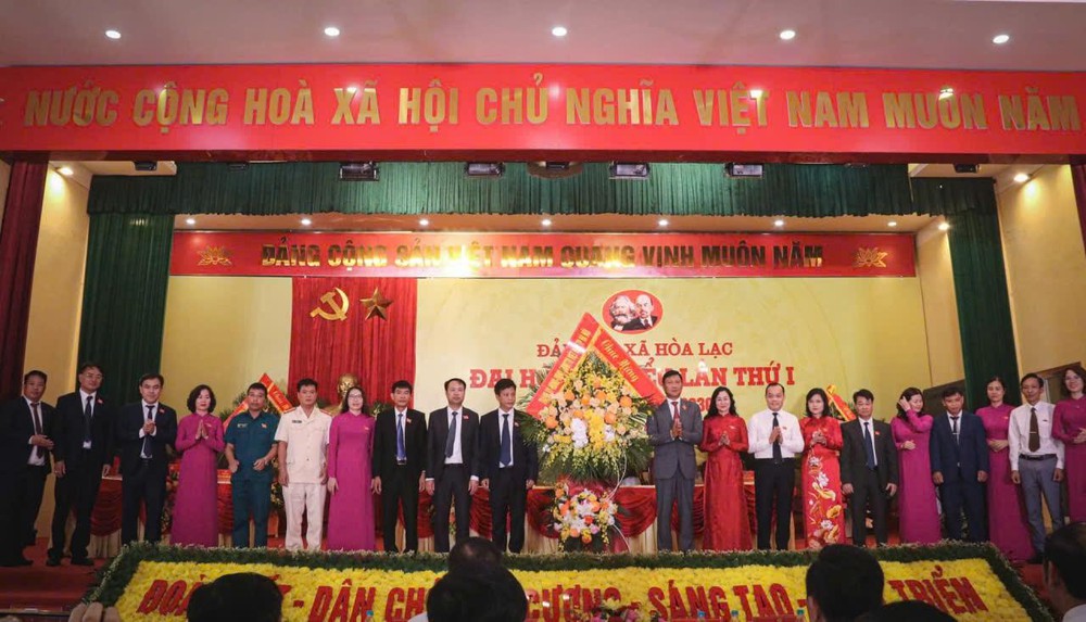 Đại hội đại biểu Đảng bộ xã Hòa Lạc lần thứ I, nhiệm kỳ 2025-2030: Dấu ấn lịch sử, mở ra chặng đường phát triển mới - Ảnh 4.