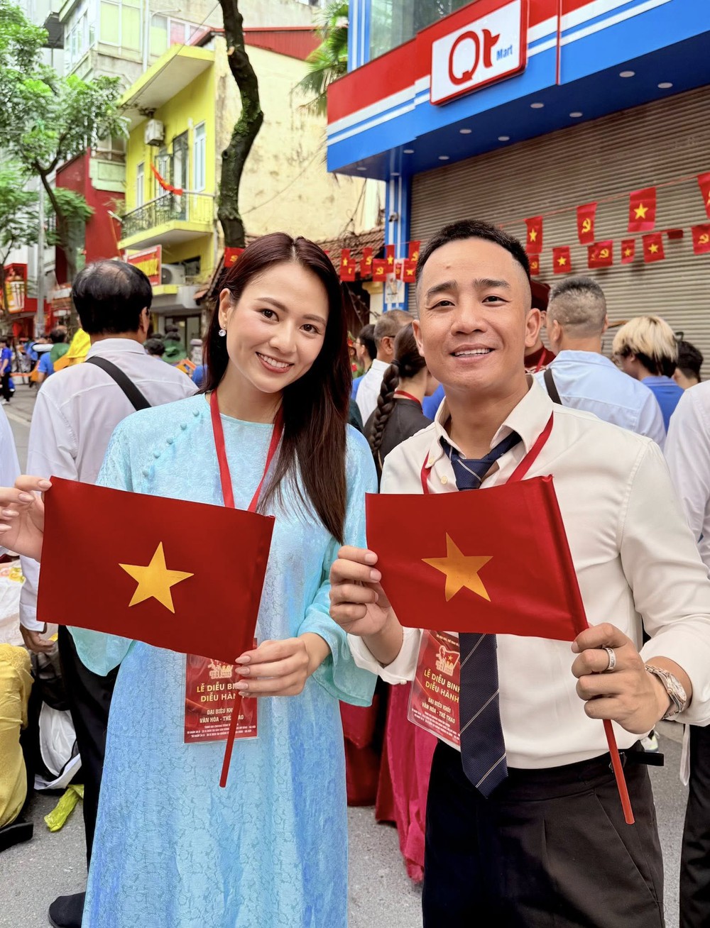 Việt Hoa, Đỗ Duy Nam,... cùng dàn nghệ sĩ hào hứng tham gia hợp luyện diễu binh, diễu hành dịp &quot;A80&quot; - Ảnh 1.