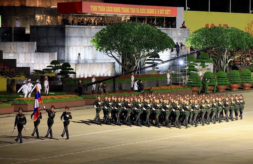 Tổng hợp luyện diễu binh, diễu hành lần thứ nhất tại Quảng trường Ba Đình - Ảnh 13.