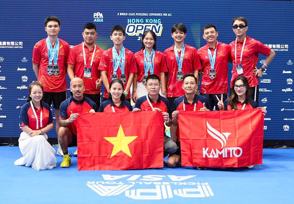 Pickleball Việt Nam giành 2 HCV tại PPA Tour Asia - Hong Kong Open 2025 - Ảnh 1.