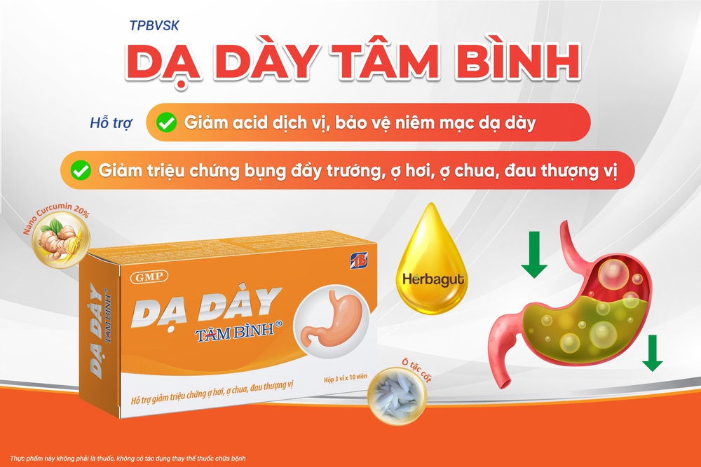 Dạ dày Tâm Bình - Giải pháp thảo dược giúp giảm ngay trào ngược dạ dày - Ảnh 3.