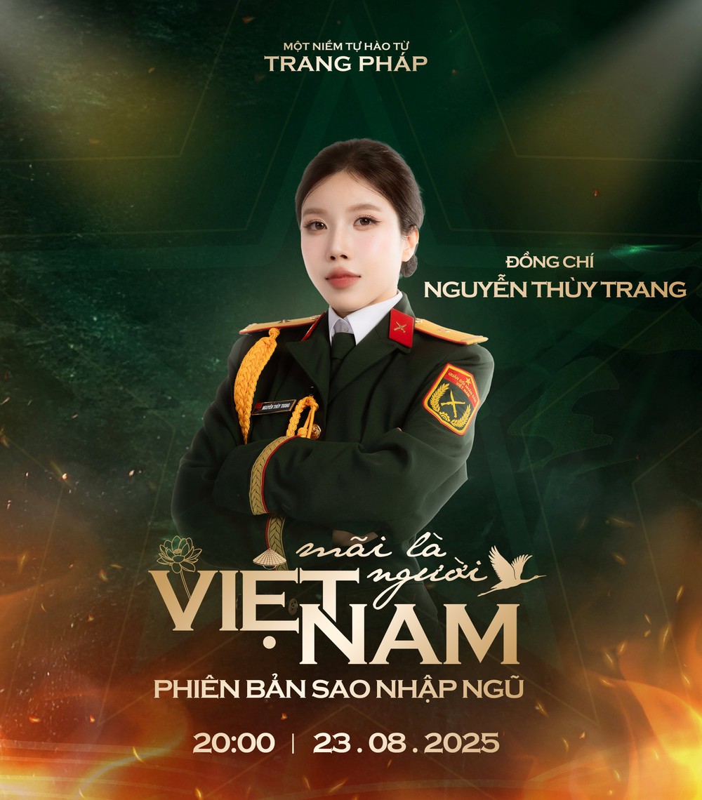 Trang Pháp cùng dàn nghệ sĩ “Sao nhập ngũ” hát “Mãi mãi là người Việt Nam” - Ảnh 1.