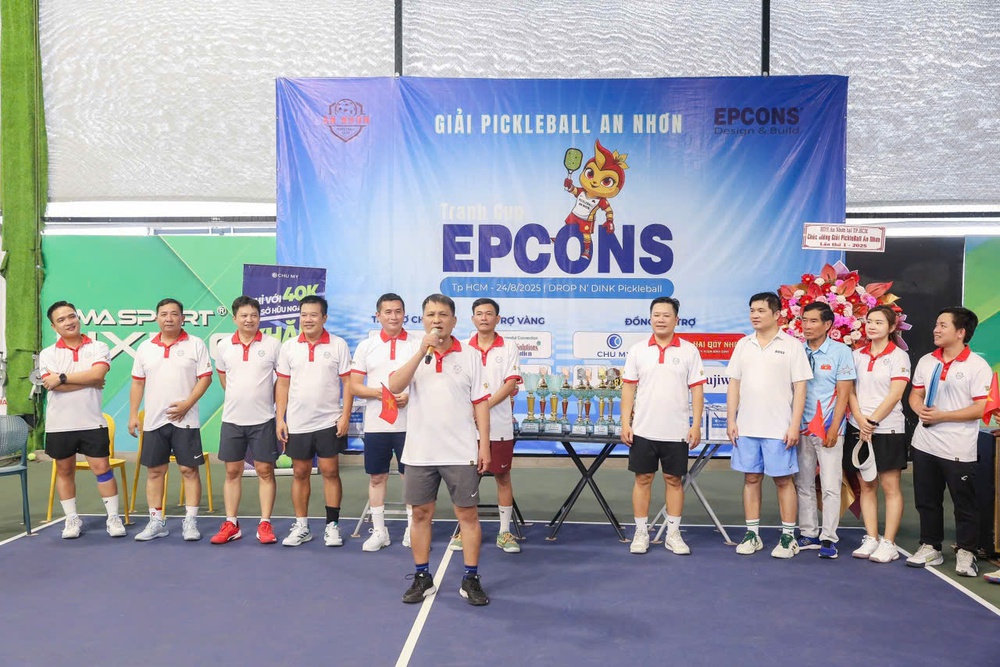 Giải Pickleball lần 1 – 2025 tranh Cup EPCONS: khép lại thành công, để lại nhiều cảm xúc đẹp và tinh thần gắn kết đồng hương - Ảnh 2.