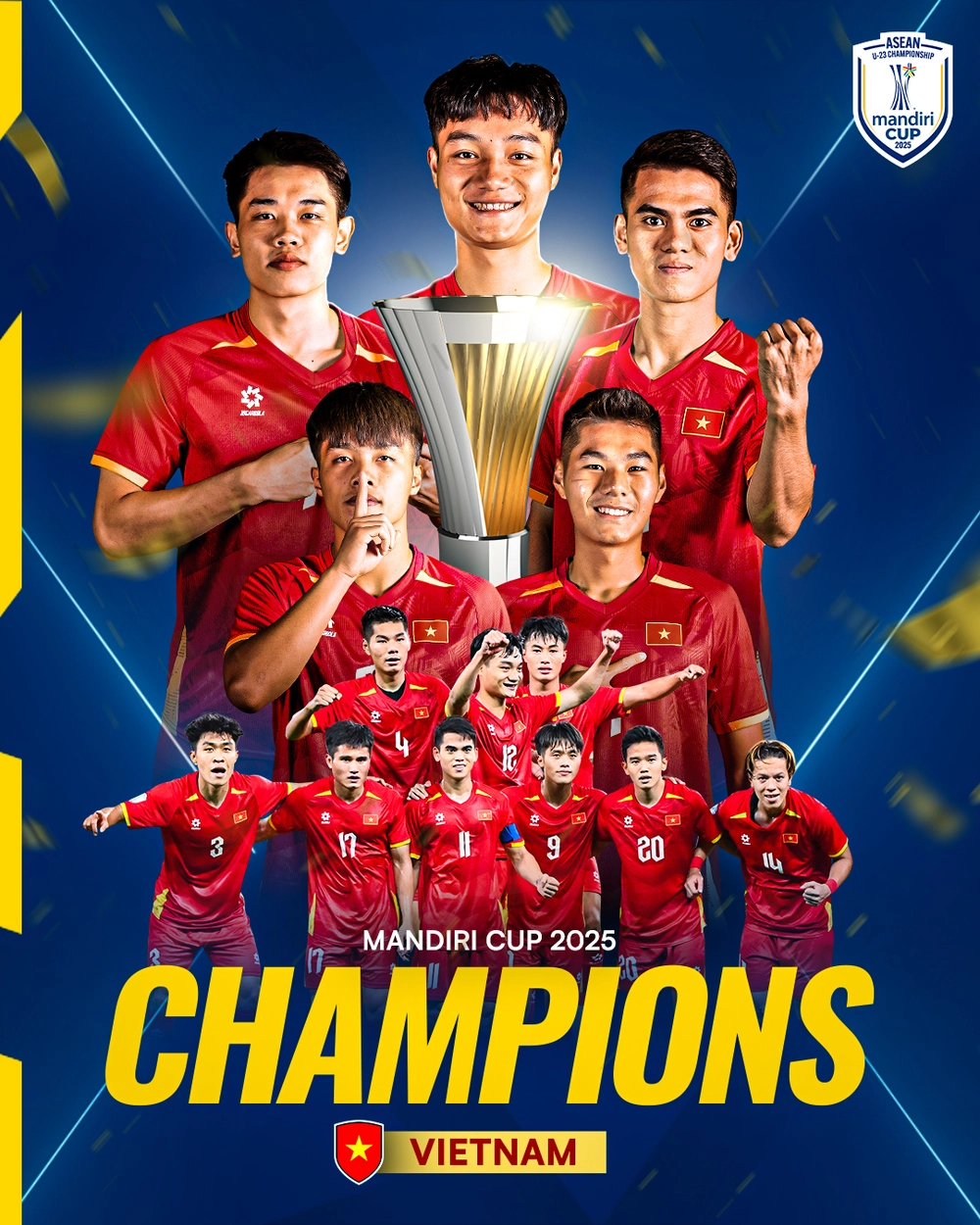 6/11 cầu thủ trong đội hình tiêu biểu, U23 Việt Nam áp đảo giải vô địch Đông Nam Á - Ảnh 2.