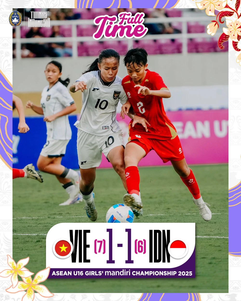 Thắng Indonesia ở loạt đá luân lưu, U16 nữ Việt Nam giành HCĐ giải Đông Nam Á - Ảnh 1.