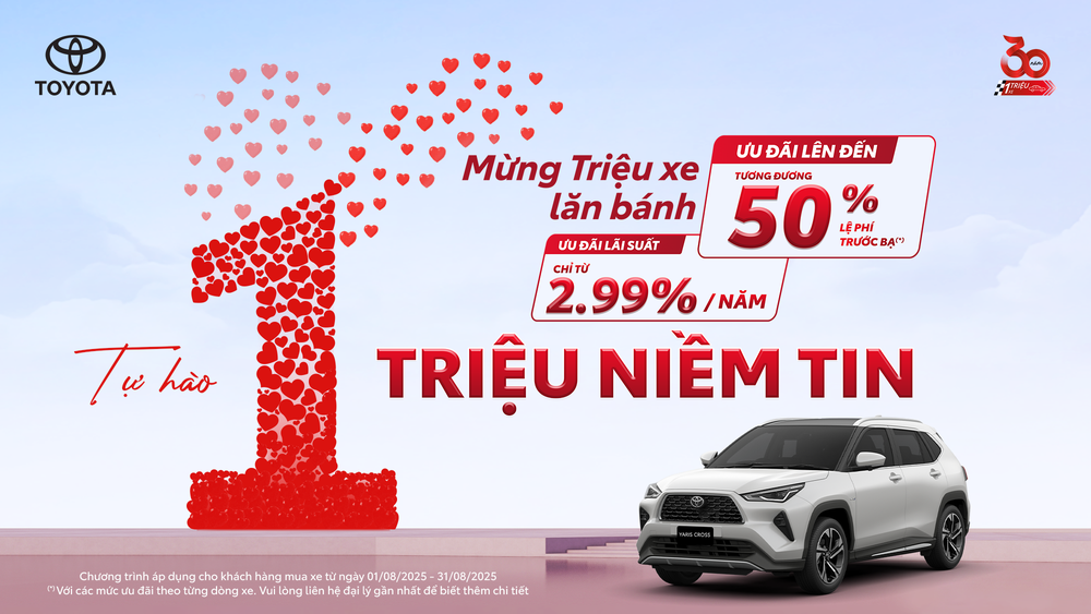 Toyota cán mốc 1 triệu xe tại Việt Nam, Yaris Cross ghi dấu ấn nổi bật - Ảnh 2.