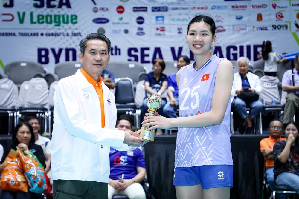 Bích Thủy nhận giải &quot;phụ công xuất sắc nhất&quot; chặng 1 SEA V.League 2025