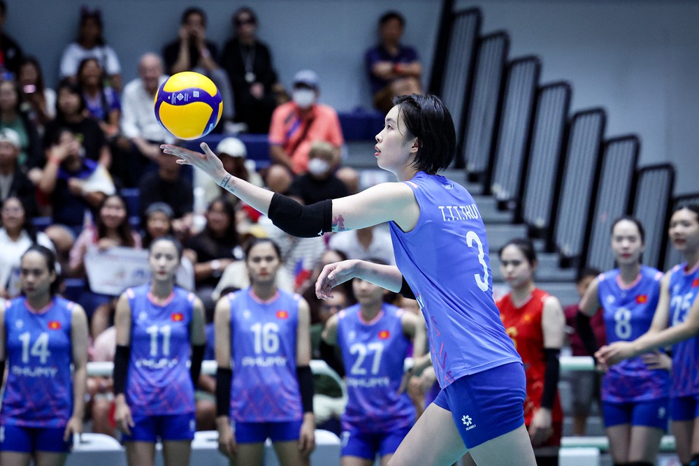 Thanh Thúy đang cùng tuyển bóng chuyền nữ Việt Nam thi đấu ở SEA V.League 2025 Thanh Thúy đang cùng tuyển bóng chuyền nữ Việt Nam thi đấu ở SEA V.League 2025
