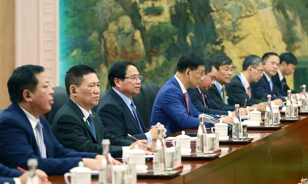 Thủ tướng hội kiến Tổng Bí thư, Chủ tịch nước Trung Quốc Tập Cận Bình - Ảnh 4.