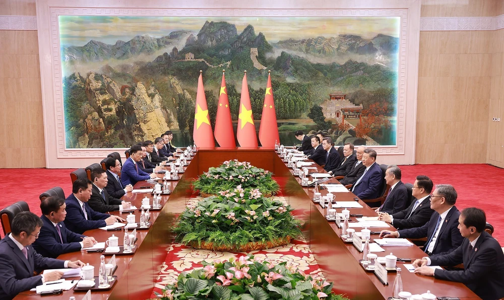 Thủ tướng hội kiến Tổng Bí thư, Chủ tịch nước Trung Quốc Tập Cận Bình - Ảnh 3.