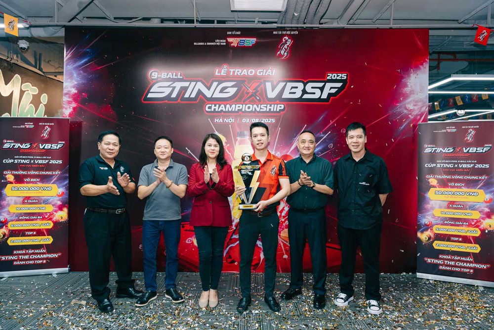 Cơ thủ Trương Mậu Hưng vô địch giải pool 9 bi phong trào của VBSF  - Ảnh 2.