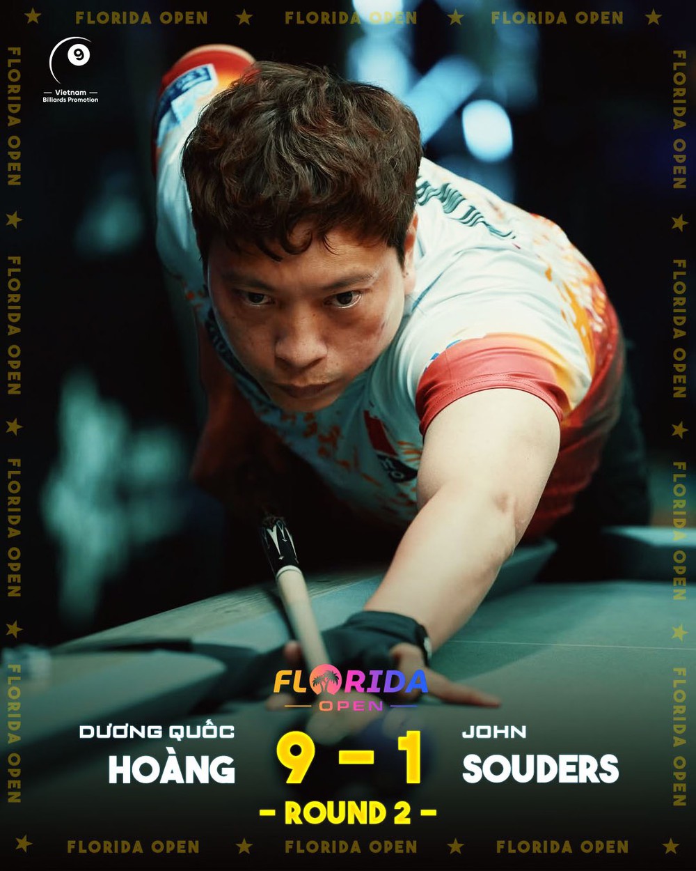 Dương Quốc Hoàng thắng cơ thủ người Mỹ ở Florida Open 2025 - Ảnh 1.