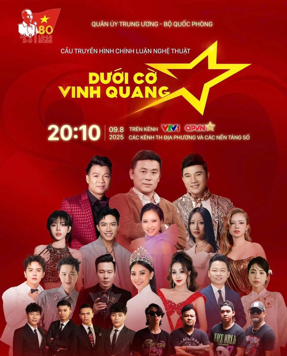 5 chương trình nghệ thuật đặc biệt chào mừng 80 năm Cách mạng tháng Tám và Quốc khánh 2/9 - Ảnh 1.