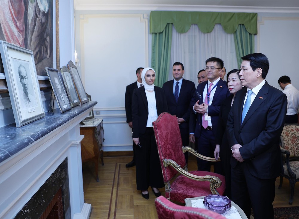 Chủ tịch nước Lương Cường và Phu nhân thăm bảo tàng Gamal Abdel Nasser - Ảnh 2. Chủ tịch nước Lương Cường và Phu nhân thăm bảo tàng Gamal Abdel Nasser - Ảnh 2.
