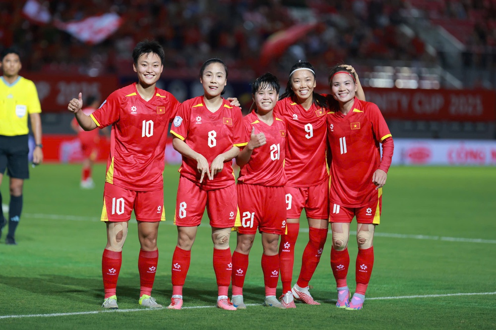 Bảng A Giải bóng đá nữ vô địch Đông Nam Á 2025, Việt Nam 6-0 Campuchia: Đẳng cấp vượt trội - Ảnh 1. Bảng A Giải bóng đá nữ vô địch Đông Nam Á 2025, Việt Nam 6-0 Campuchia: Đẳng cấp vượt trội - Ảnh 1.