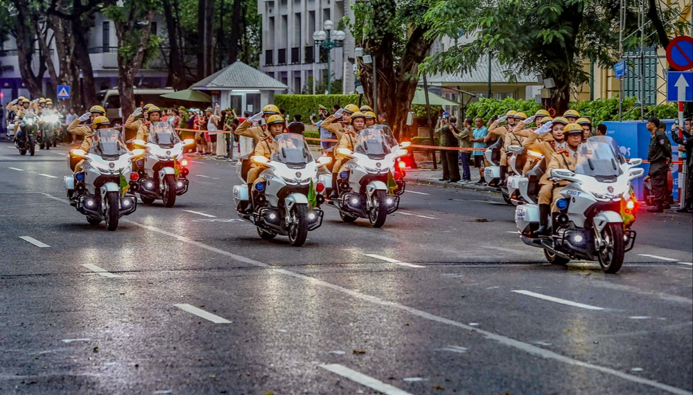 80 năm Quốc khánh: Tổng duyệt lễ diễu hành chào mừng &quot;Ngày hội vì Thủ đô bình yên&quot; - Ảnh 7.
