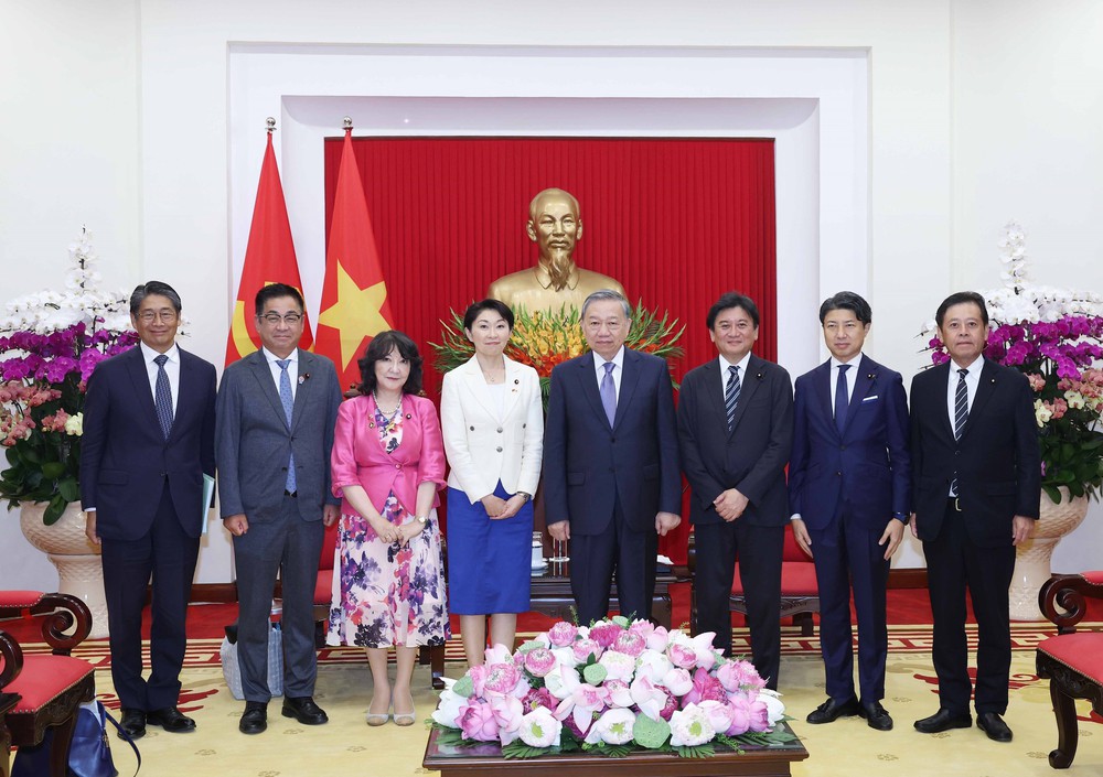 Tổng Bí thư Tô Lâm tiếp Chủ tịch Liên minh nghị sĩ hữu nghị Nhật - Việt - Ảnh 5.