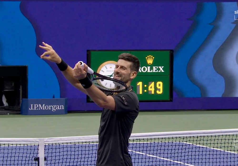 Thắng áp đảo Struff, Djokovic chạm trán đương kim á quân US Open tại tứ kết - Ảnh 1.