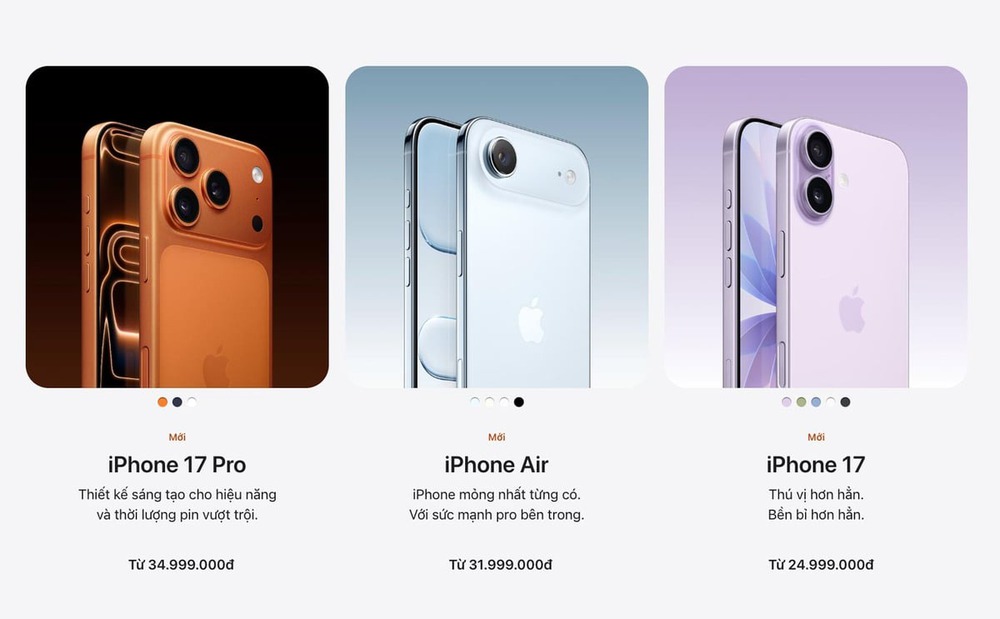 Giá iPhone 17 chính hãng ở Việt Nam tăng giá đáng kể, nhận hàng sớm hơn cả Mỹ - Ảnh 1.