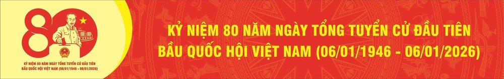 Mẫu biểu trưng chính thức Kỷ niệm 80 năm Ngày Tổng tuyển cử đầu tiên bầu Quốc hội Việt Nam - Ảnh 2.