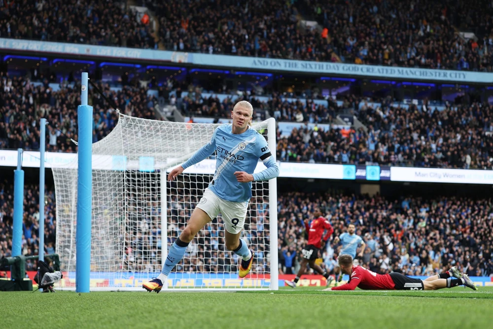 Haaland rực sáng, Donnarumma vững chãi, Man City đại thắng MU 3 bàn không gỡ - Ảnh 1.