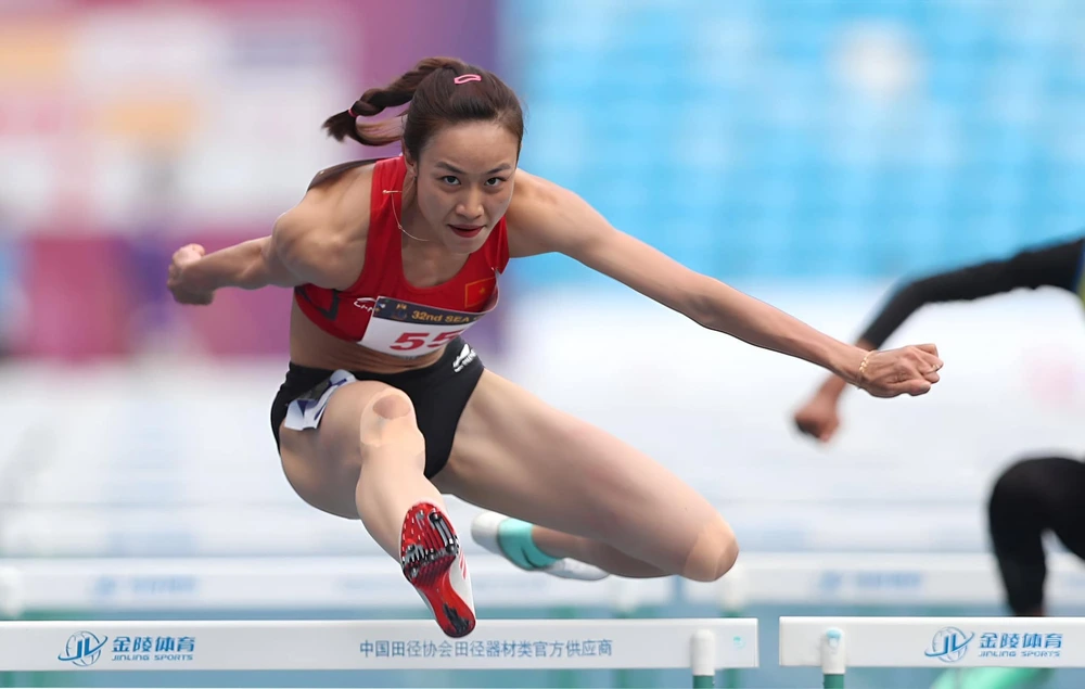 'Hot girl điền kinh' Huỳnh Thị Mỹ Tiên không vượt qua vòng loại 100m rào giải vô địch thế giới 2025 - Ảnh 1.