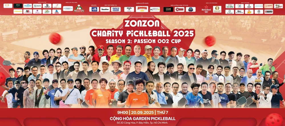 Nhiều nghệ sĩ và phóng viên tham gia giải 'pickleball ZonZon Charity Pickleball Season 2 góp quỹ từ thiện' - Ảnh 1.