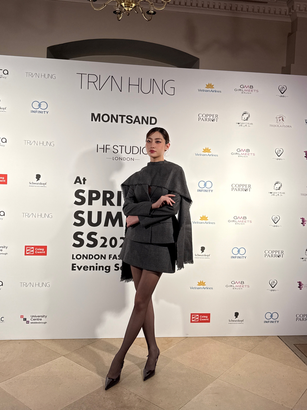 Hoa hậu Lương Thuỳ Linh gây ấn tượng tại London Fashion Week 2025  - Ảnh 3.