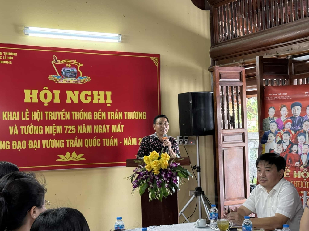 Đền Trần Thương chuẩn bị lễ hội tưởng niệm 725 năm ngày mất Hưng Đạo Đại vương - Ảnh 1.