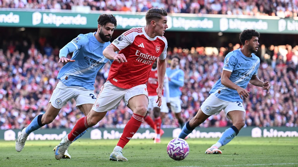 TRỰC TIẾP bóng đá Arsenal 1-1 Man City: Martinelli gỡ hoà - Ảnh 2.
